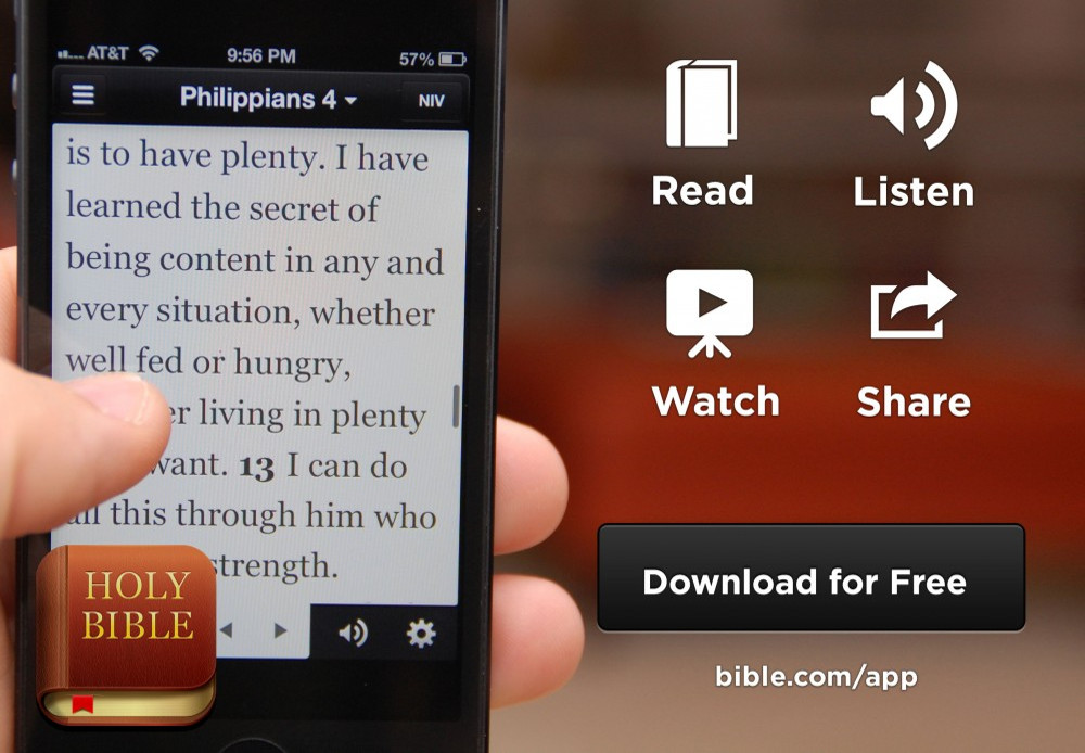 Приложението YouVersion празнува щастливо 10-ти рожден ден с 330 млн. изтегляния