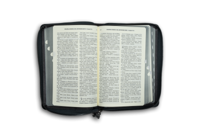 Bibel mit Reißverschluss (dunkelgrau)
